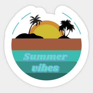 Summer vibes, family time Sticker